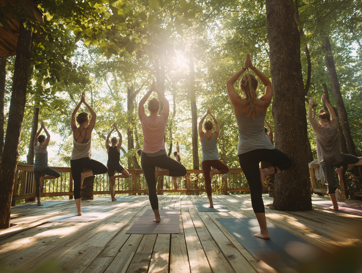 Йога практика на природі